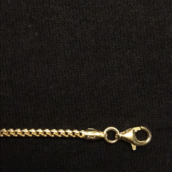Gold Chain Vermeil Franco 22in 2mm .925 Italy - Picture 3 of 3